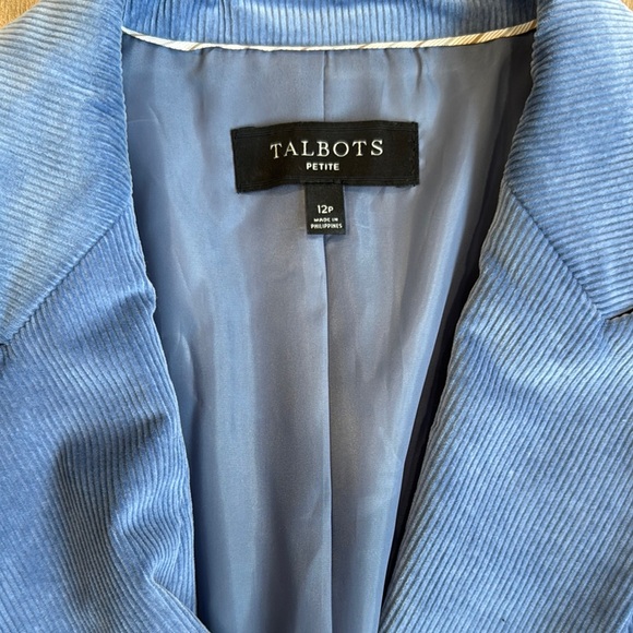 Talbots Double Breasted Corduroy Blazer Size 12P - Picture 6 of 14